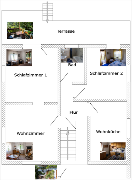 Grundriss der Wohnung